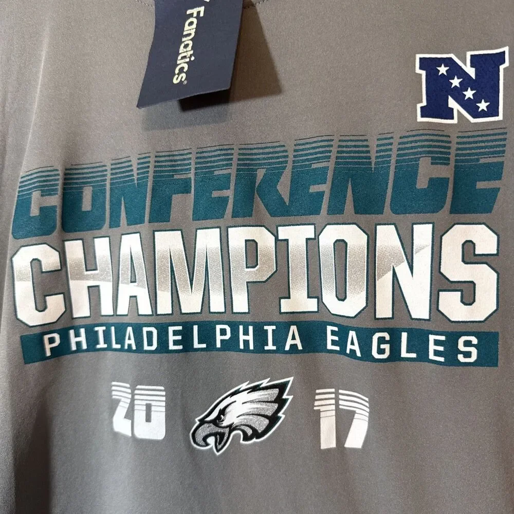 Fanatics Philadelphia Eagles Confrence Champions T Shirt - Size Large NWT